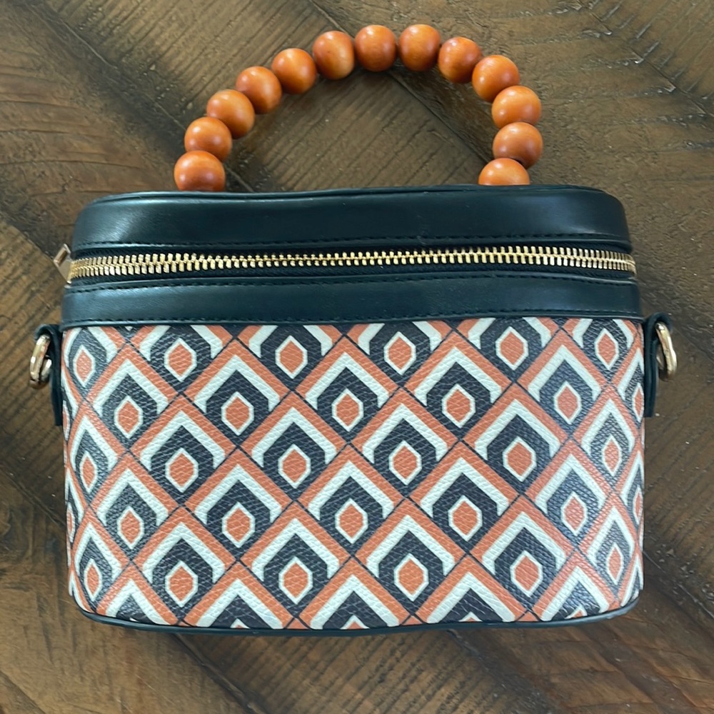 A New Day Geometric Print Bag